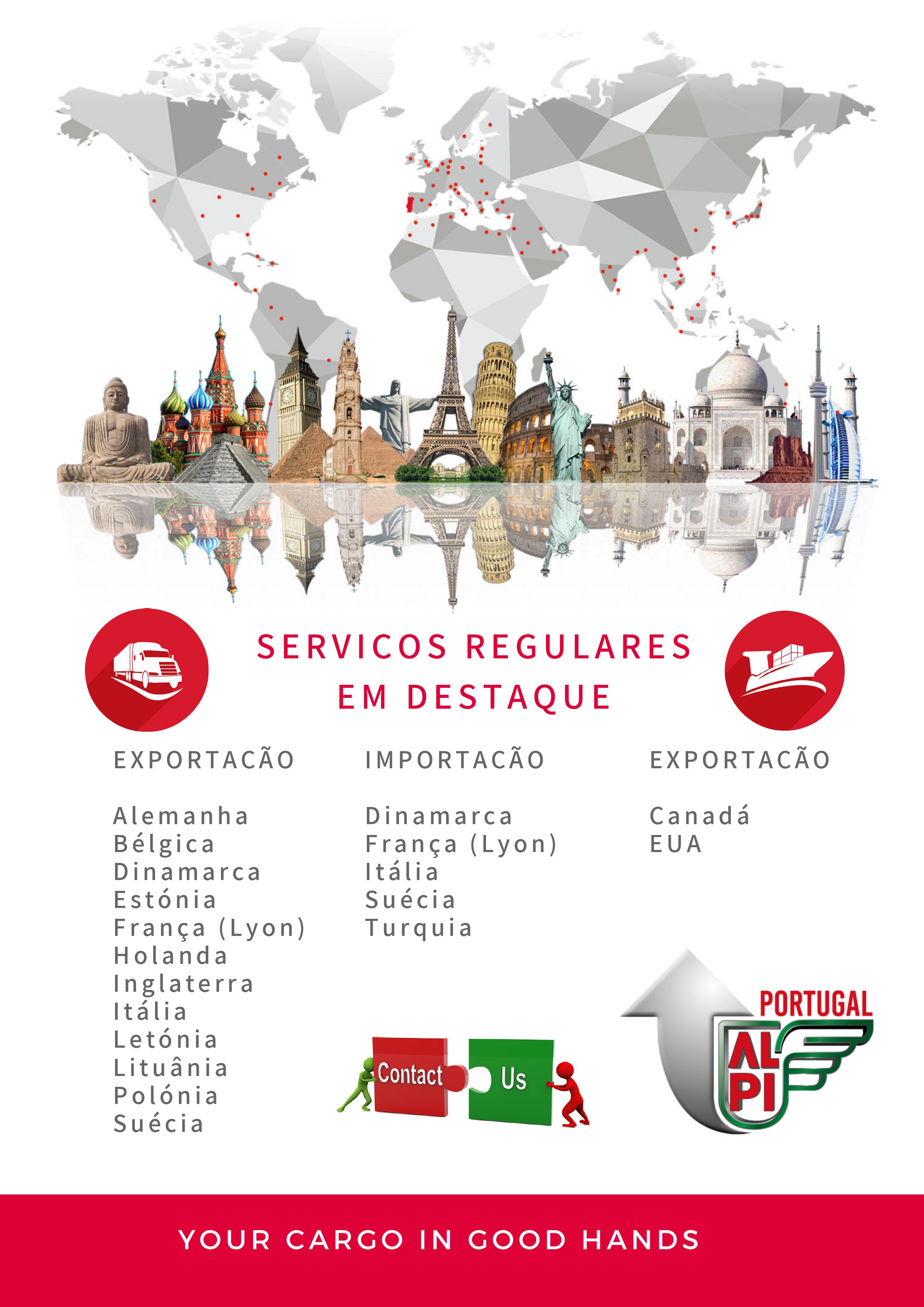 Serviços regulares em destaque